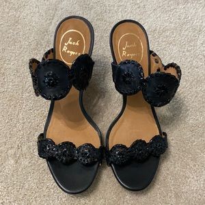 Brand New Jack Rogers black wedges size 7.5